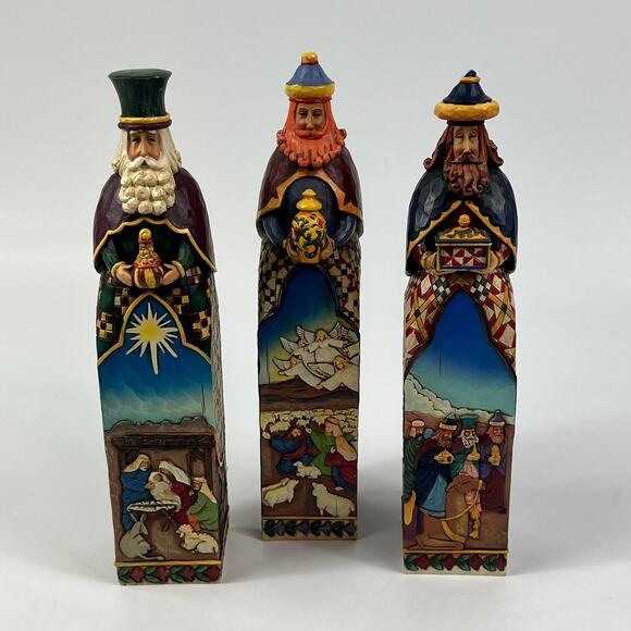 Jim Shore Heartwood Creek 10" READ 2006 Three Wise Men Set Nativity Christmas - Picture 1 of 15